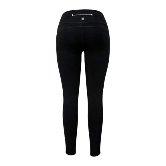 Tangerine Women's Active Rib Trim Performance Legging Black White Size Small - Picture 3 of 9